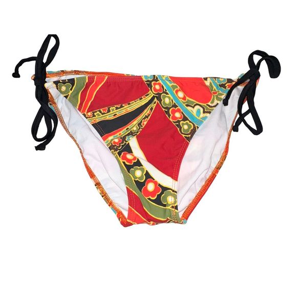 NWOT Side Tie Paisley Athleta Bikini Bottom Medium - Picture 1 of 7